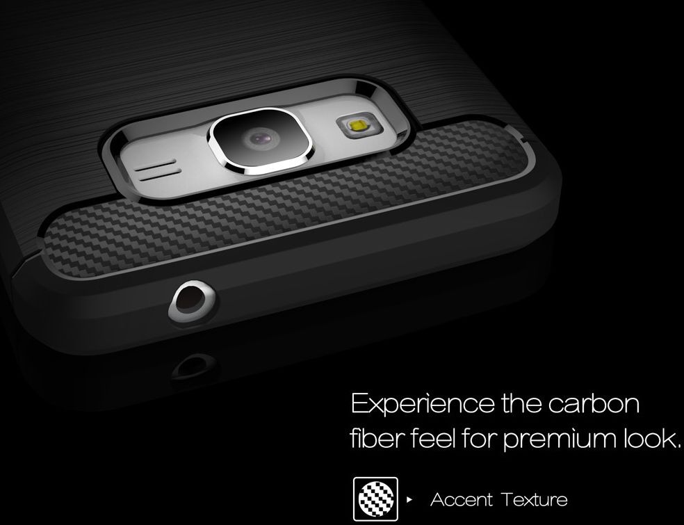 Samsung Galaxy Grand Prime Geborsteld TPU Hoesje Zwart afbeelding 8