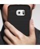 Samsung Galaxy S6 Edge Geborsteld TPU Hoesje Rood