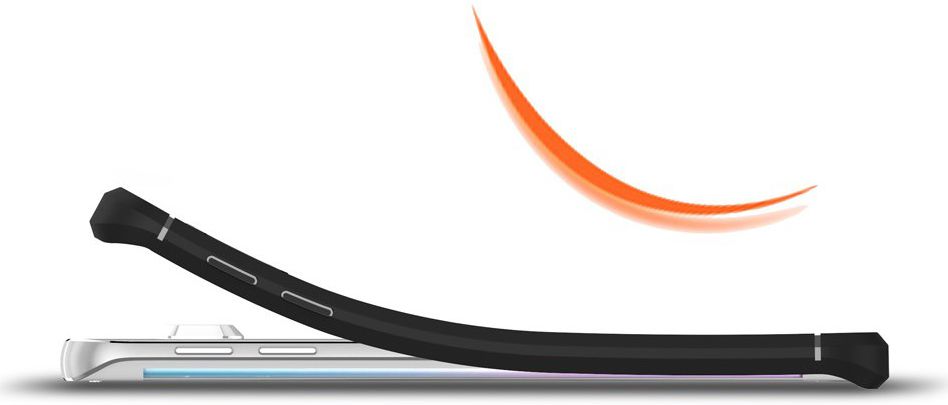 Samsung Galaxy S6 Edge Geborsteld TPU Hoesje Zwart afbeelding 9