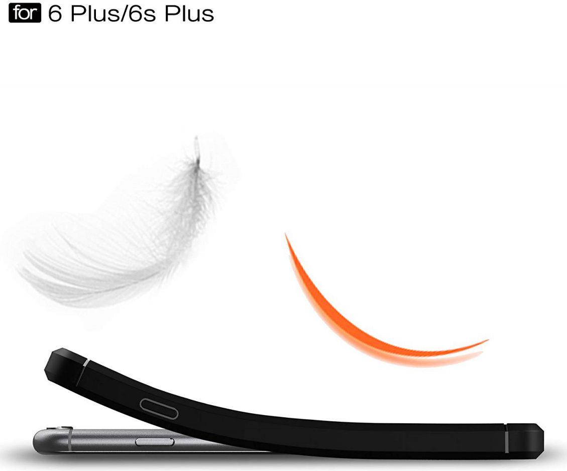 Apple iPhone 6S Plus Geborsteld TPU Hoesje Rood afbeelding 2