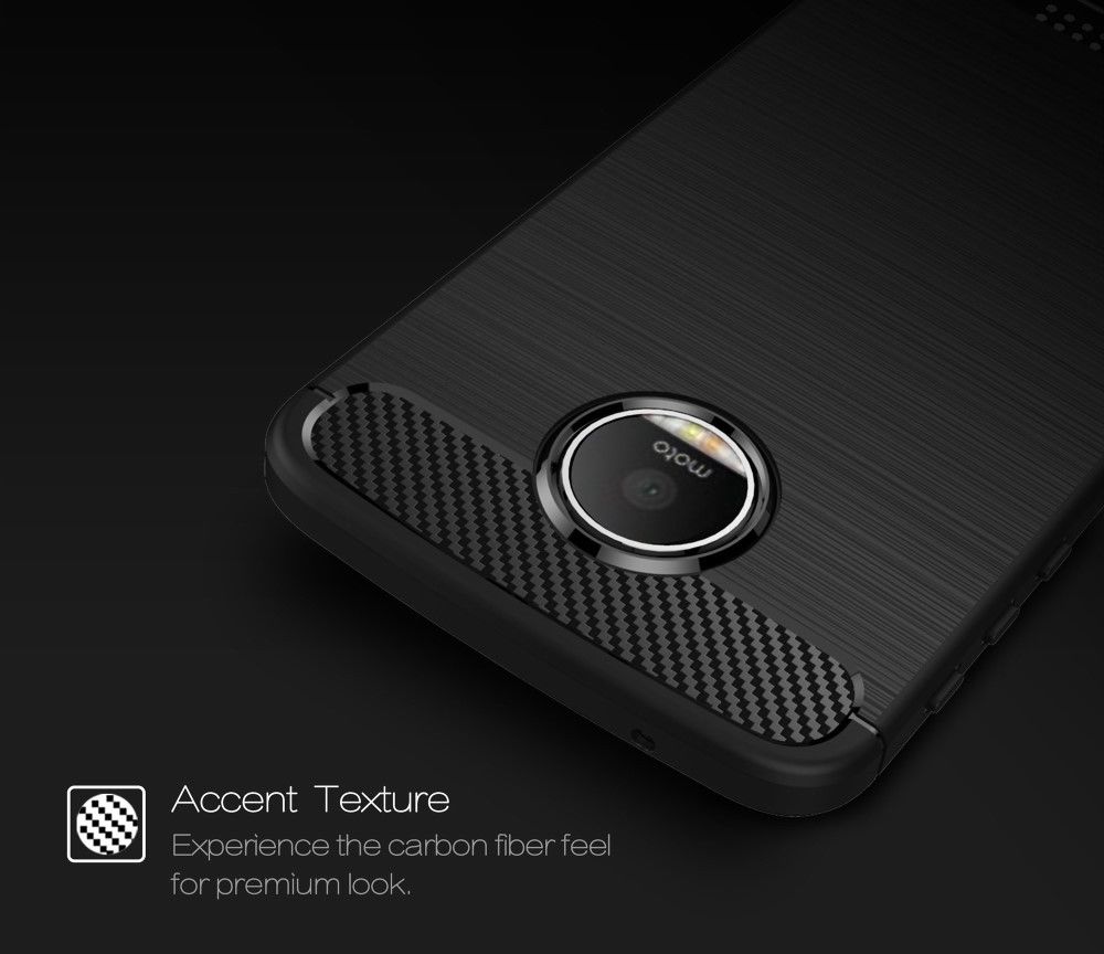 Motorola Moto Z Play Geborsteld TPU Hoesje Zwart afbeelding 8
