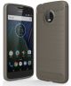 Motorola Moto G5 Geborsteld TPU Hoesje Grijs