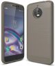 Motorola Moto E4 Plus Geborsteld TPU Hoesje Grijs