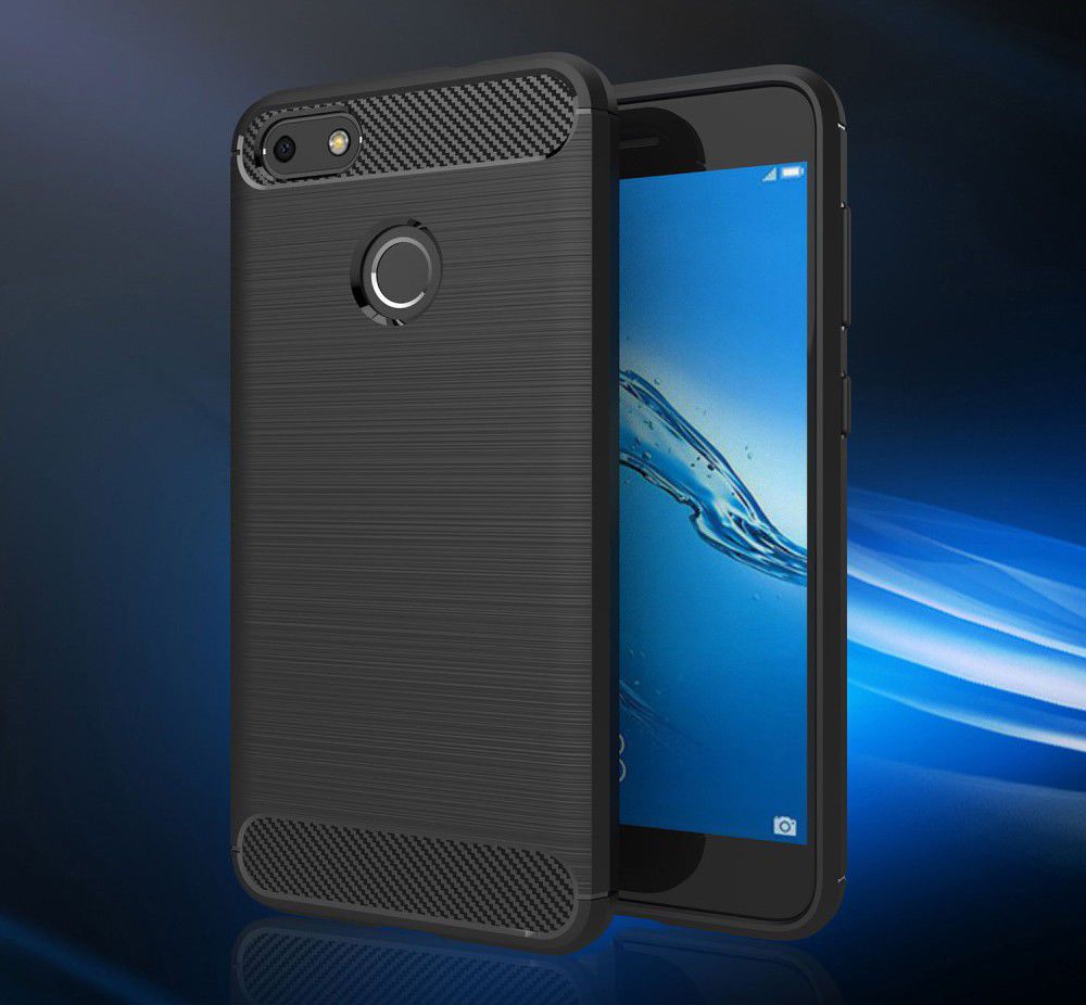 Huawei Y6 Pro (2017) Geborsteld TPU Hoesje Zwart afbeelding 7