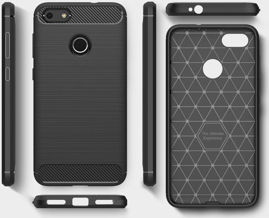Huawei Y6 Pro (2017) Geborsteld TPU Hoesje Blauw afbeelding 7