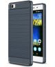 Huawei P8 Lite Geborsteld TPU Hoesje Blauw