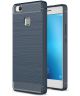 Huawei P9 Lite Geborsteld TPU Hoesje Blauw