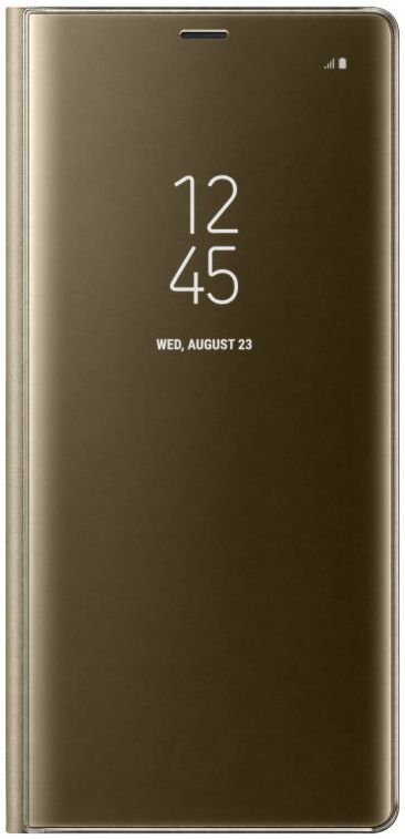 Samsung Galaxy Note 8 Clear View Stand Cover Case Goud afbeelding 1