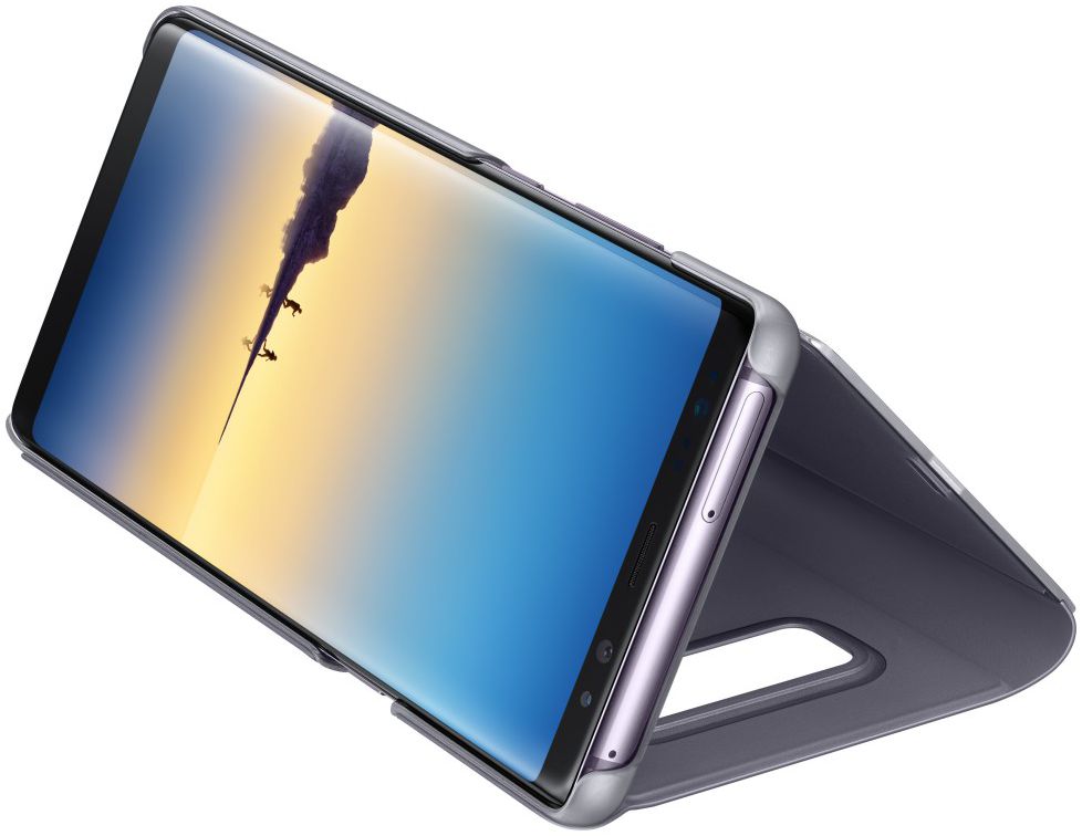 Samsung Galaxy Note 8 Clear View Stand Cover Case Grijs afbeelding 2