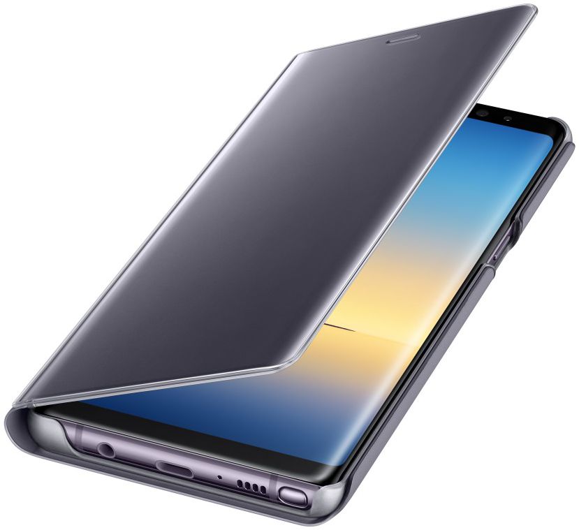 Samsung Galaxy Note 8 Clear View Stand Cover Case Grijs afbeelding 5