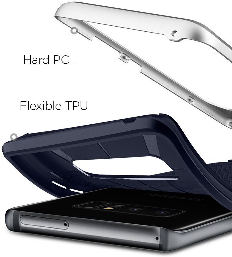 Spigen Neo Hybrid Samsung Galaxy Note 8 Zilver afbeelding 3