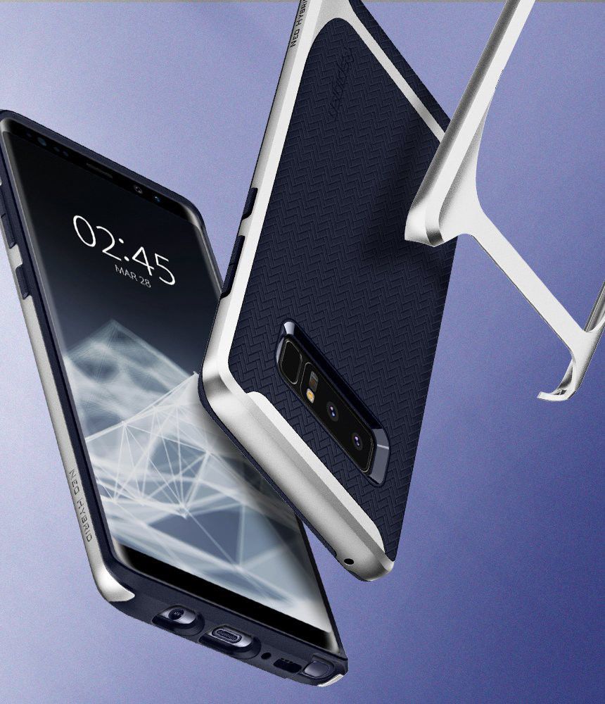 Spigen Neo Hybrid Samsung Galaxy Note 8 Zilver afbeelding 2