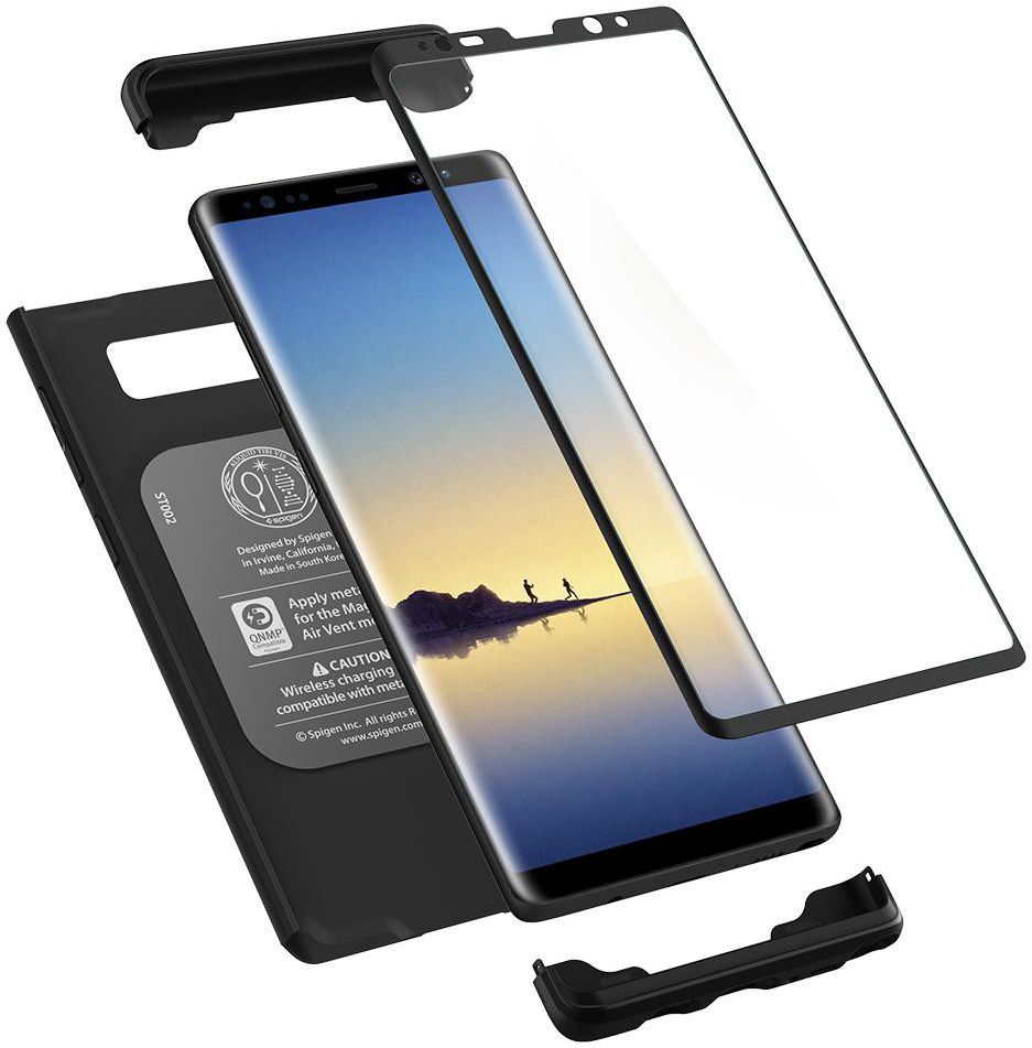 Spigen Thin Fit 360 Hoesje Samsung Galaxy Note 8 Zwart afbeelding 1