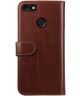 Rosso Element Huawei Y6 Pro (2017) Hoesje Book Cover Bruin