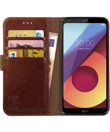 Rosso Element LG Q6 Hoesje Book Cover Bruin Hoesjes