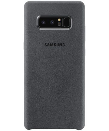 Samsung Galaxy Note 8 Alcantara Cover Grijs Hoesjes