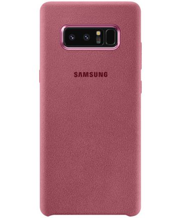 Samsung Galaxy Note 8 Alcantara Cover Roze Hoesjes