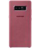 Samsung Galaxy Note 8 Alcantara Cover Roze