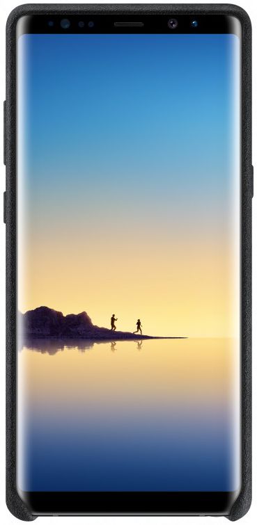 Samsung Galaxy Note 8 Alcantara Cover Zwart afbeelding 2