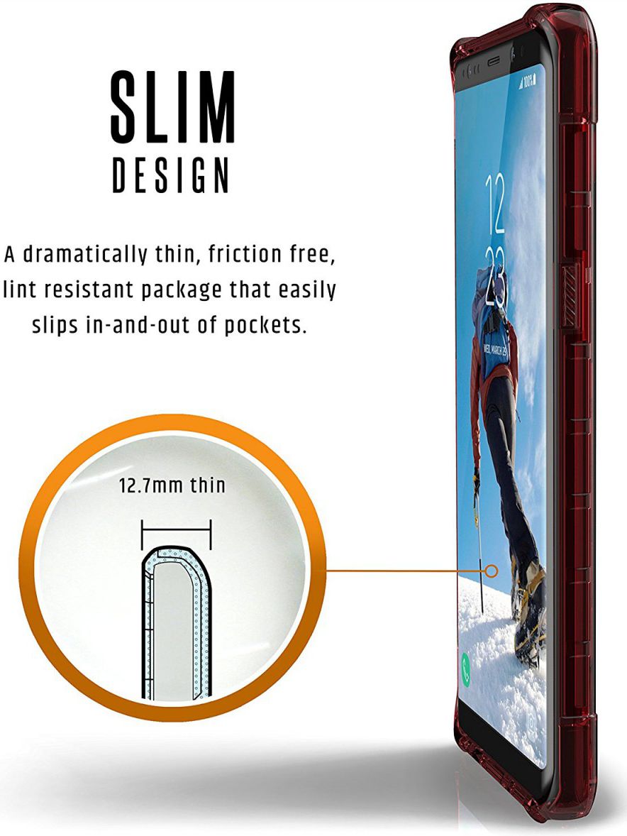 UAG Plyo Hoesje Samsung Galaxy Note 8 Crimson afbeelding 6