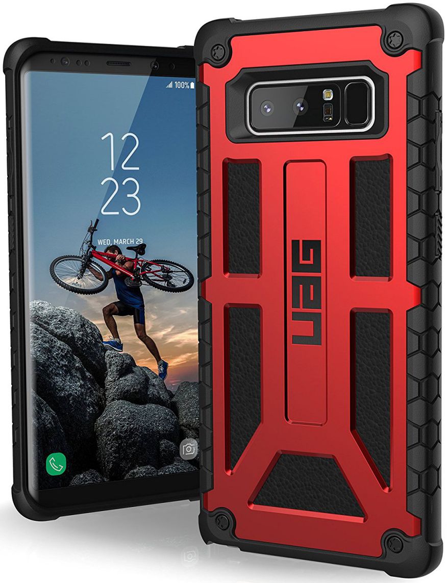 UAG Monarch Hoesje Samsung Galaxy Note 8 Crimson afbeelding 1