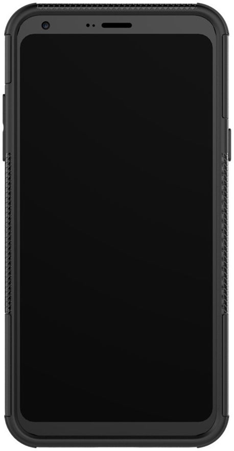 LG Q6 Hybride Hoesje met Standaard Zwart afbeelding 6