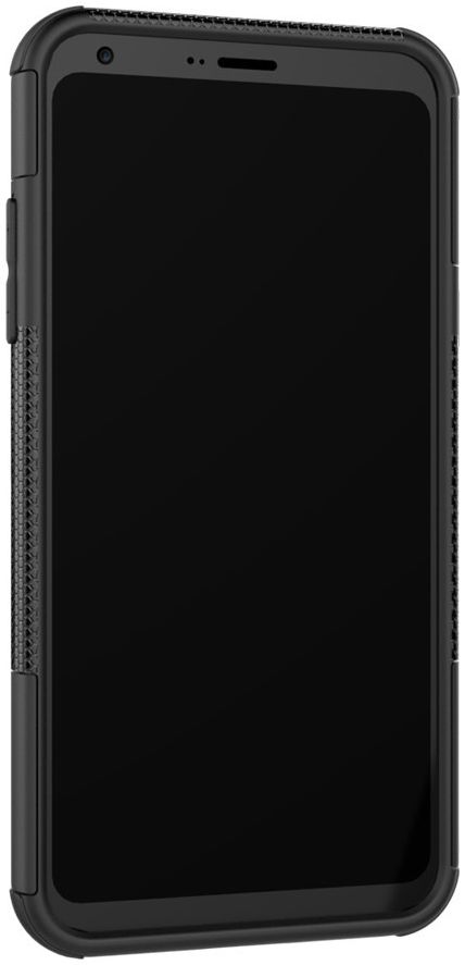 LG Q6 Hybride Hoesje met Standaard Zwart afbeelding 7