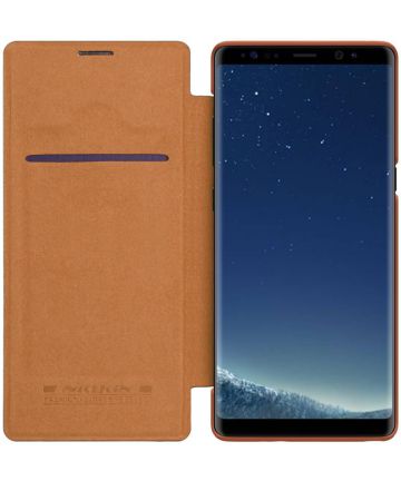 Nillkin Qin Book Case Samsung Galaxy Note 8 Bruin Hoesjes
