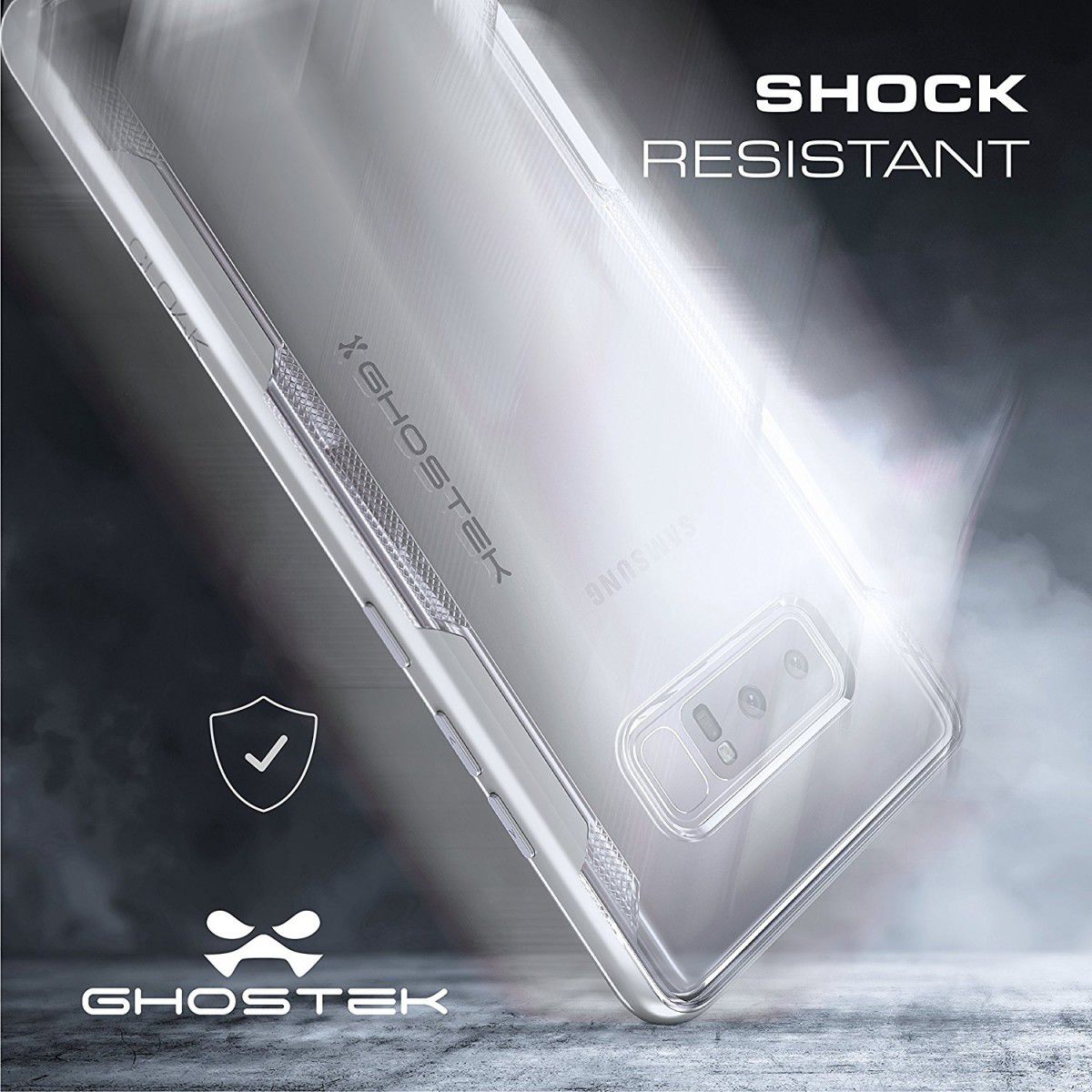 Ghostek Cloak 3 Hybride Hoesje Samsung Galaxy Note 8 Zilver afbeelding 6