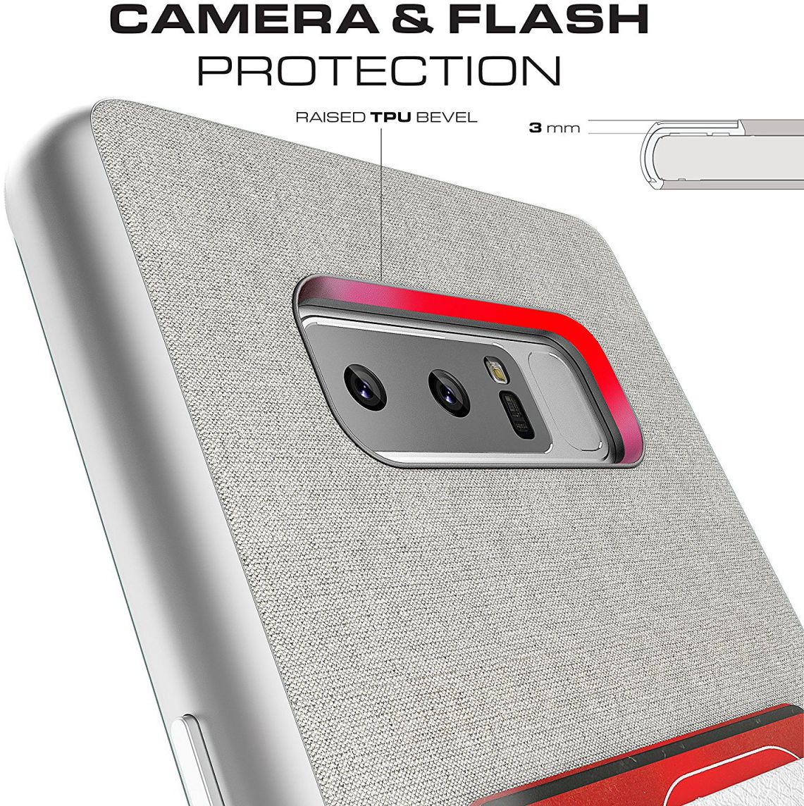 Ghostek Exec 2 Portemonnee Hoesje Samsung Galaxy Note 8 Zwart afbeelding 5