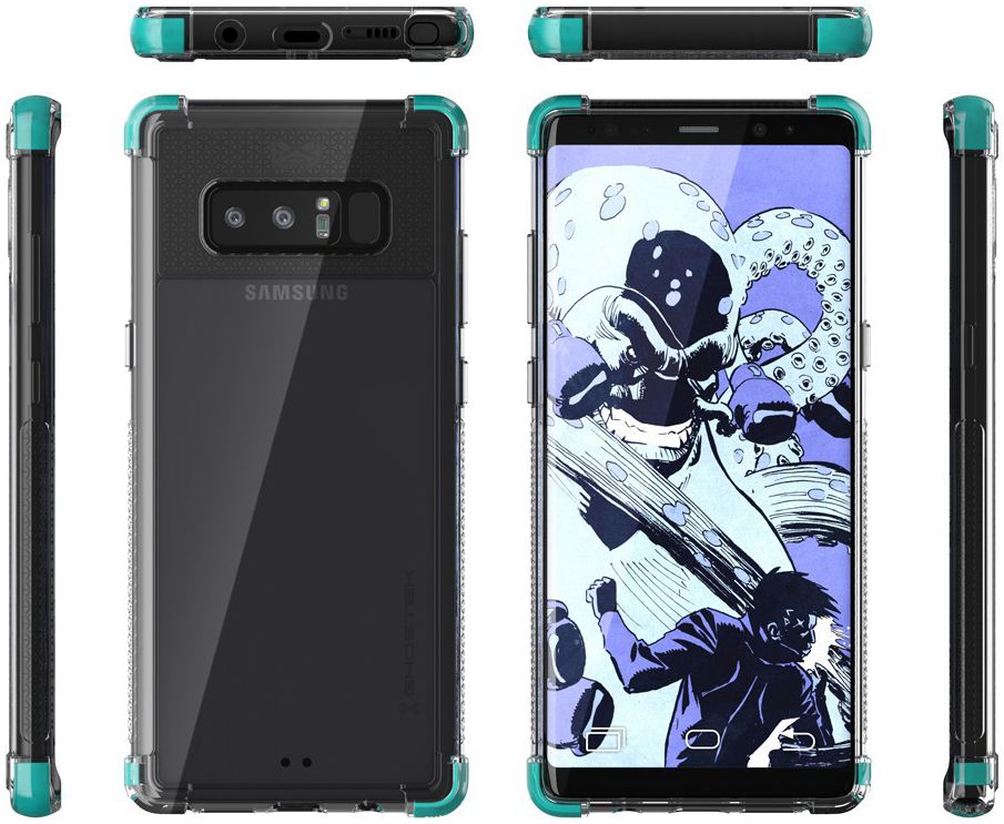 Ghostek Covert 2 Transparant Hoesje Samsung Galaxy Note 8 Blauw afbeelding 3