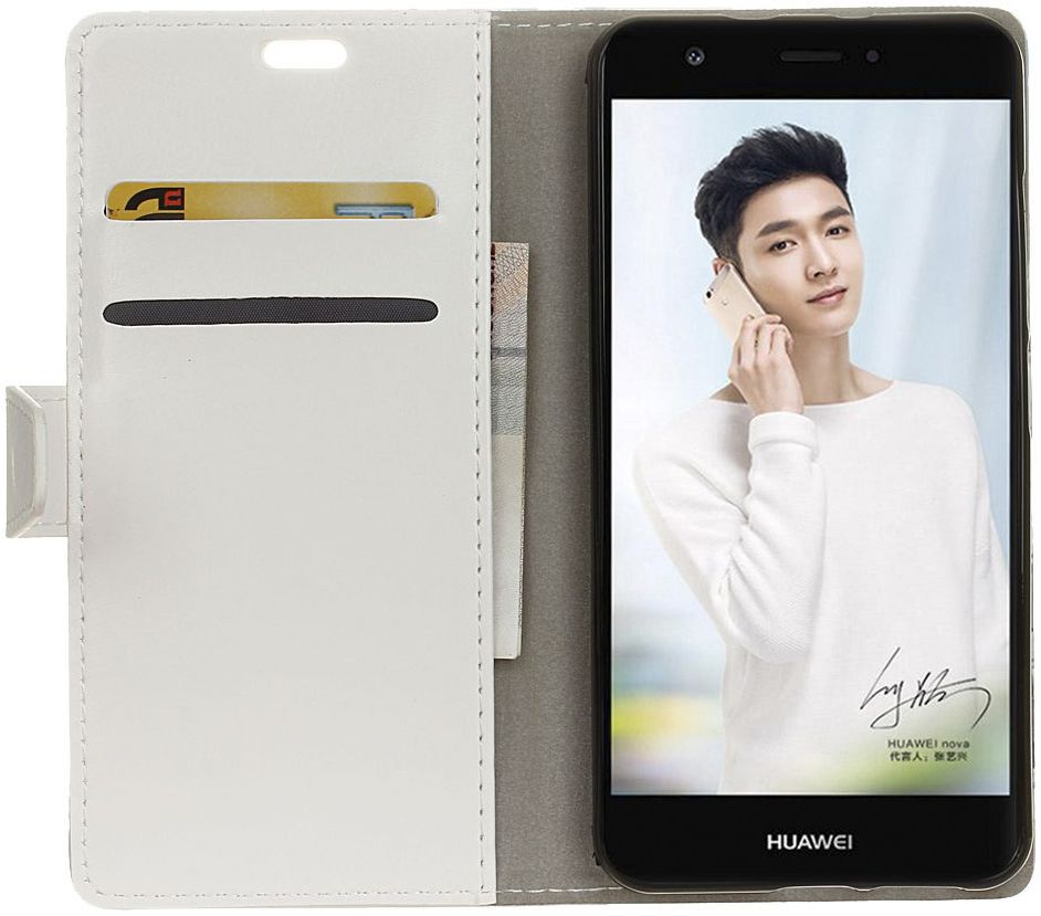 Huawei Y6 Pro (2017) Portemonnee Hoesje met Uil Opdruk afbeelding 2