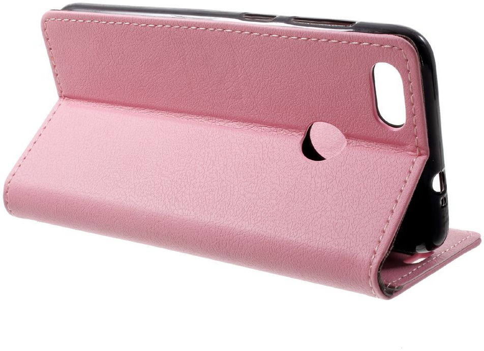 Huawei Y6 Pro (2017) Stijlvol Portemonnee Hoesje Roze afbeelding 2