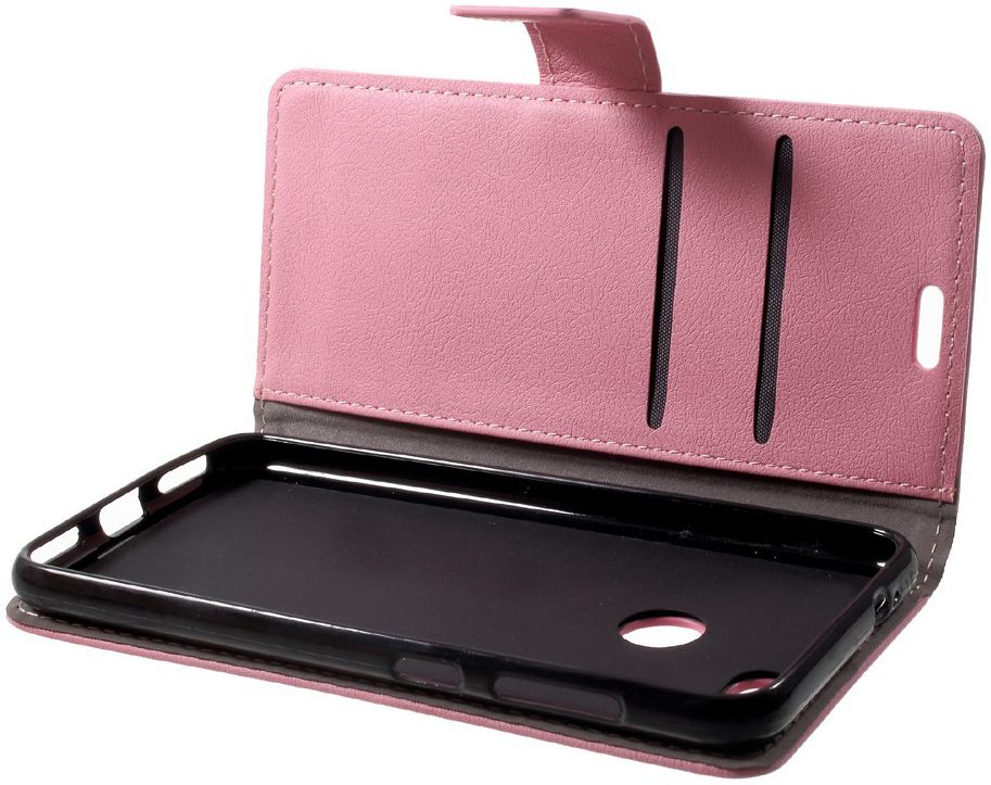 Huawei Y6 Pro (2017) Stijlvol Portemonnee Hoesje Roze afbeelding 5