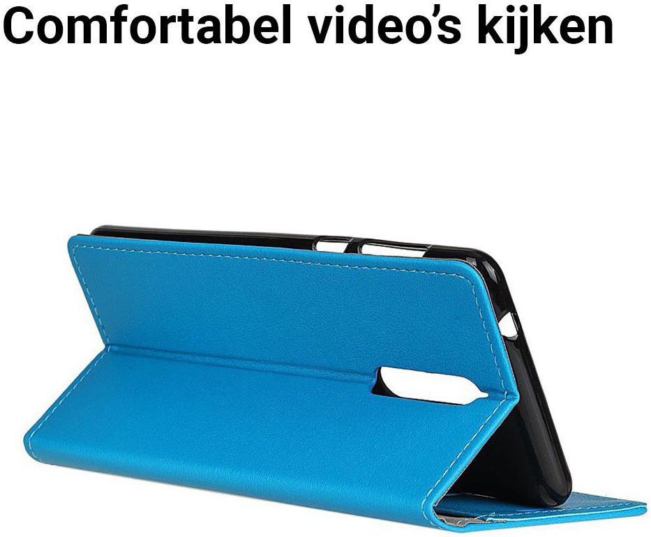 Nokia 8 Portemonnee Hoesje Blauw afbeelding 6