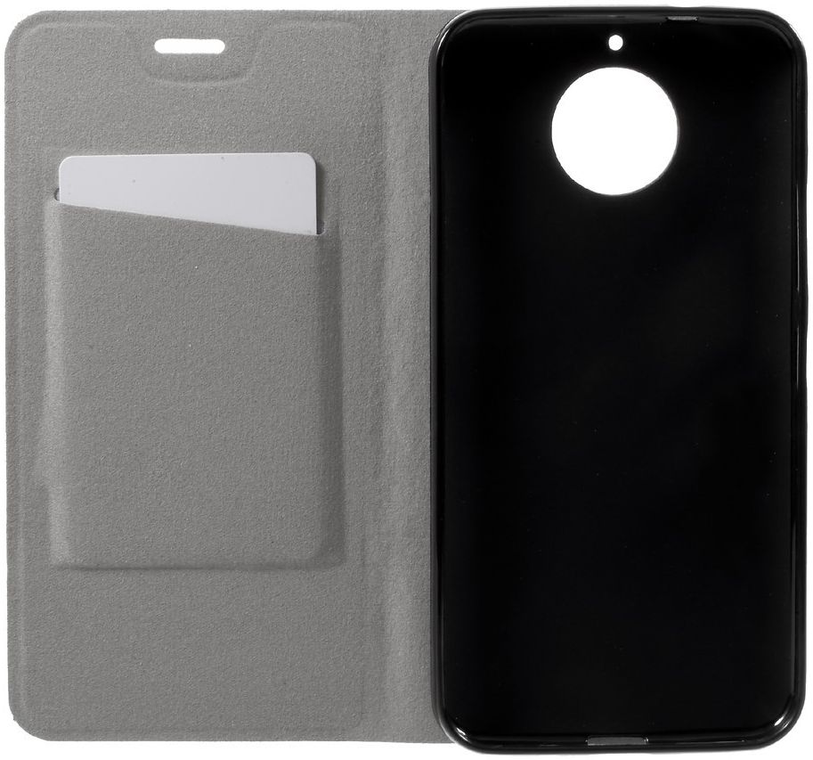 Motorola Moto G5S Plus Linnen Portemonnee Hoesje Zwart afbeelding 2