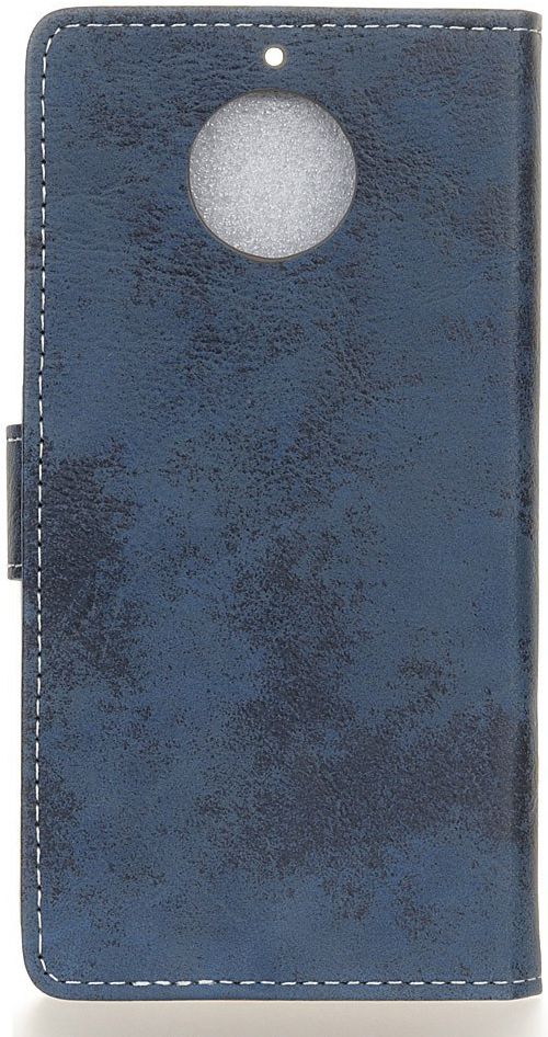 Motorola Moto G5S Plus Vintage Portemonnee Hoesje Blauw afbeelding 4
