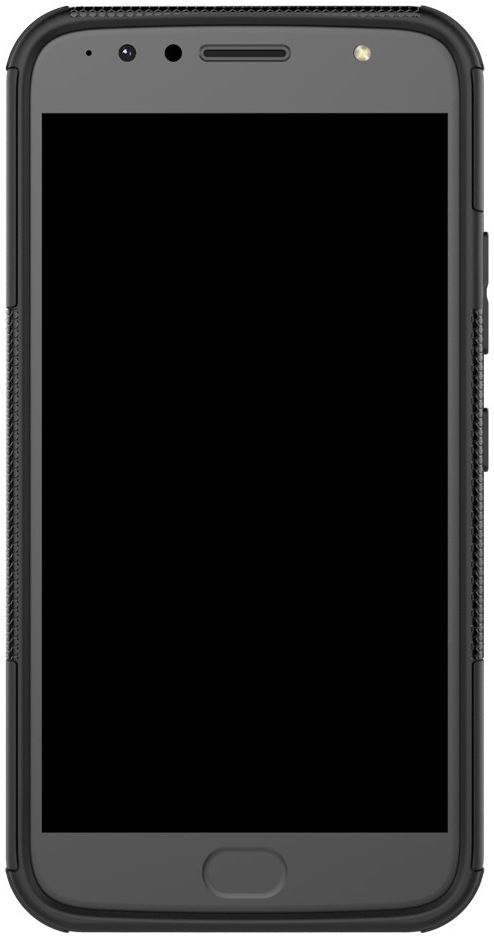 Motorola Moto G5S Plus Robuust Hybride Hoesje Zwart afbeelding 5