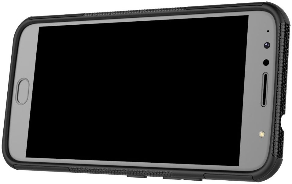 Motorola Moto G5S Plus Robuust Hybride Hoesje Zwart afbeelding 8