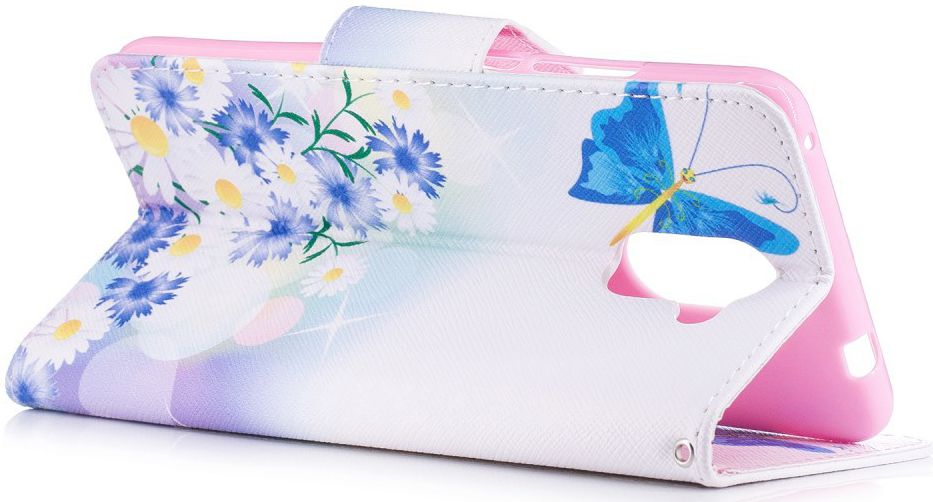 Huawei Y7 (2019) Portemonnee Hoesje met Vlinder Opdruk afbeelding 3