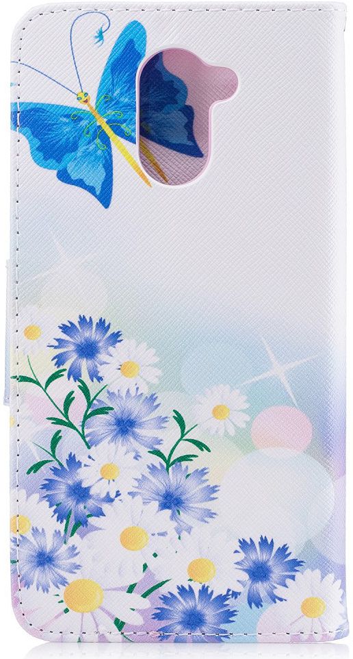 Huawei Y7 (2019) Portemonnee Hoesje met Vlinder Opdruk afbeelding 4