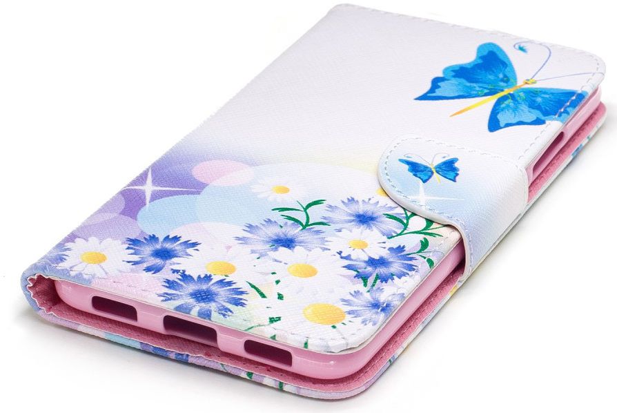 Huawei Y7 (2019) Portemonnee Hoesje met Vlinder Opdruk afbeelding 6