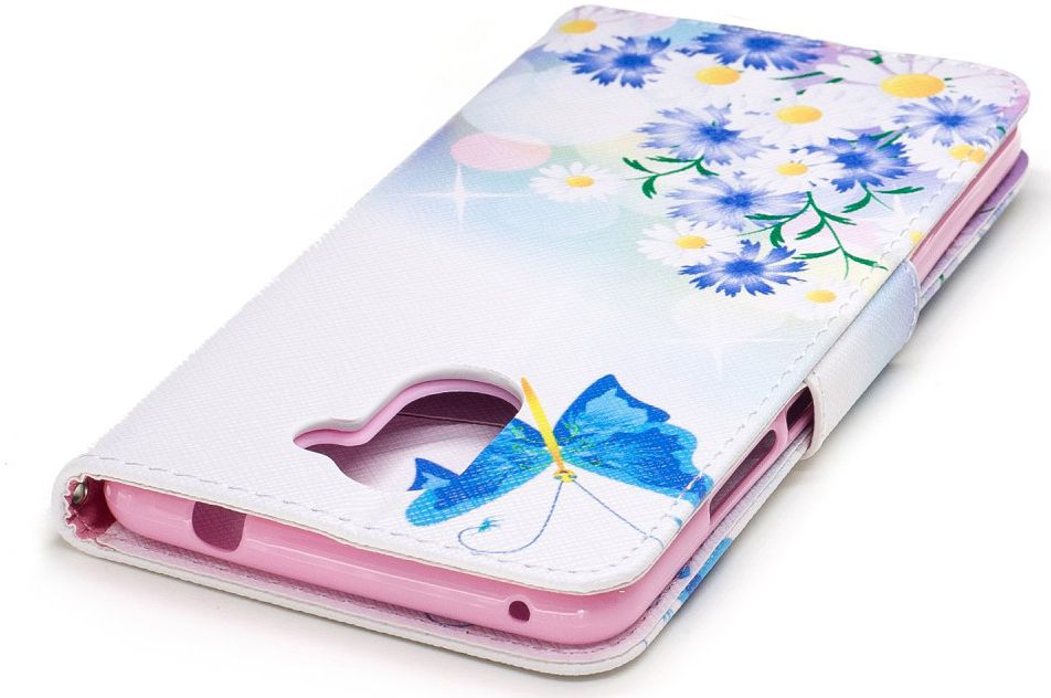 Huawei Y7 (2019) Portemonnee Hoesje met Vlinder Opdruk afbeelding 7