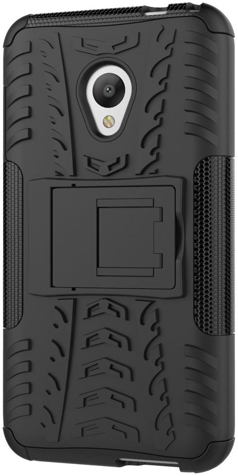 Alcatel U5 4G Hybride Kickstand Hoesje Zwart afbeelding 3