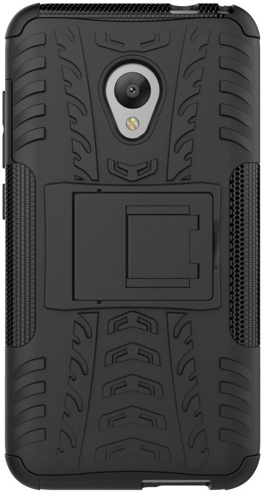 Alcatel U5 4G Hybride Kickstand Hoesje Zwart afbeelding 4