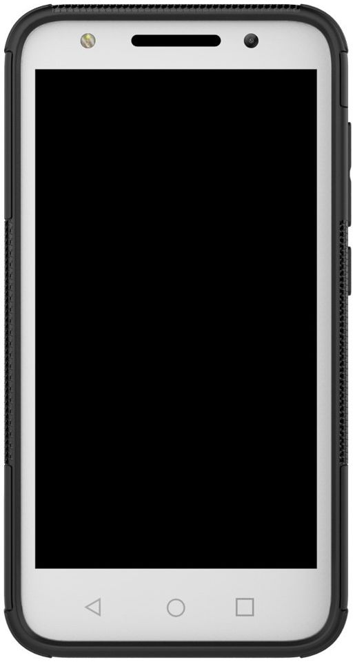 Alcatel U5 4G Hybride Kickstand Hoesje Zwart afbeelding 5