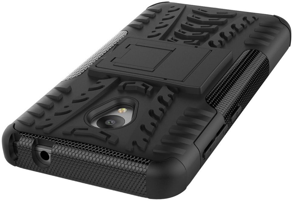 Alcatel U5 4G Hybride Kickstand Hoesje Zwart afbeelding 7