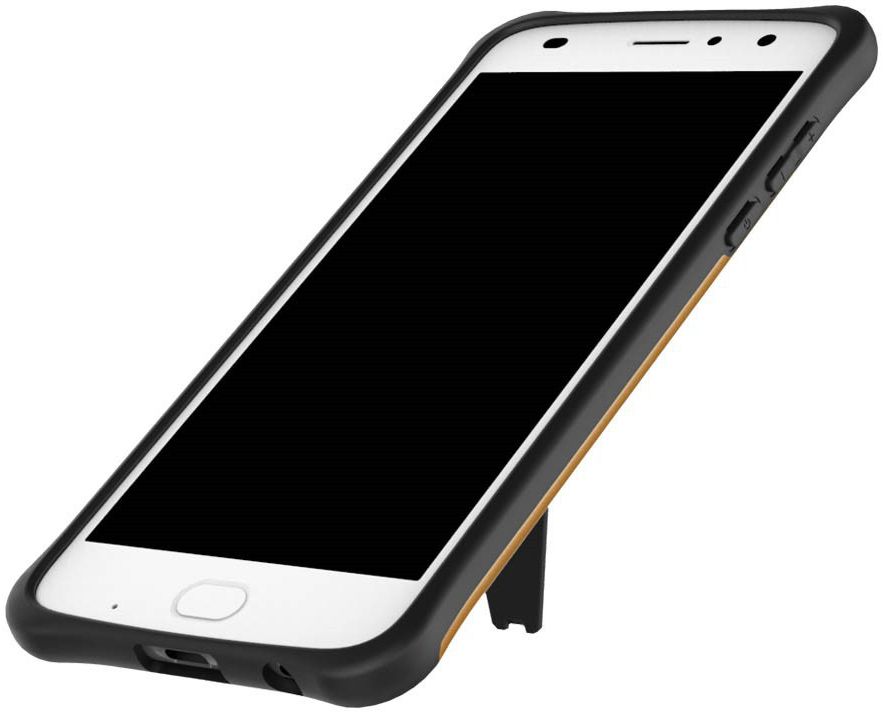 Motorola Moto Z2 Play Hybride Hoesje met Standaard Goud afbeelding 3