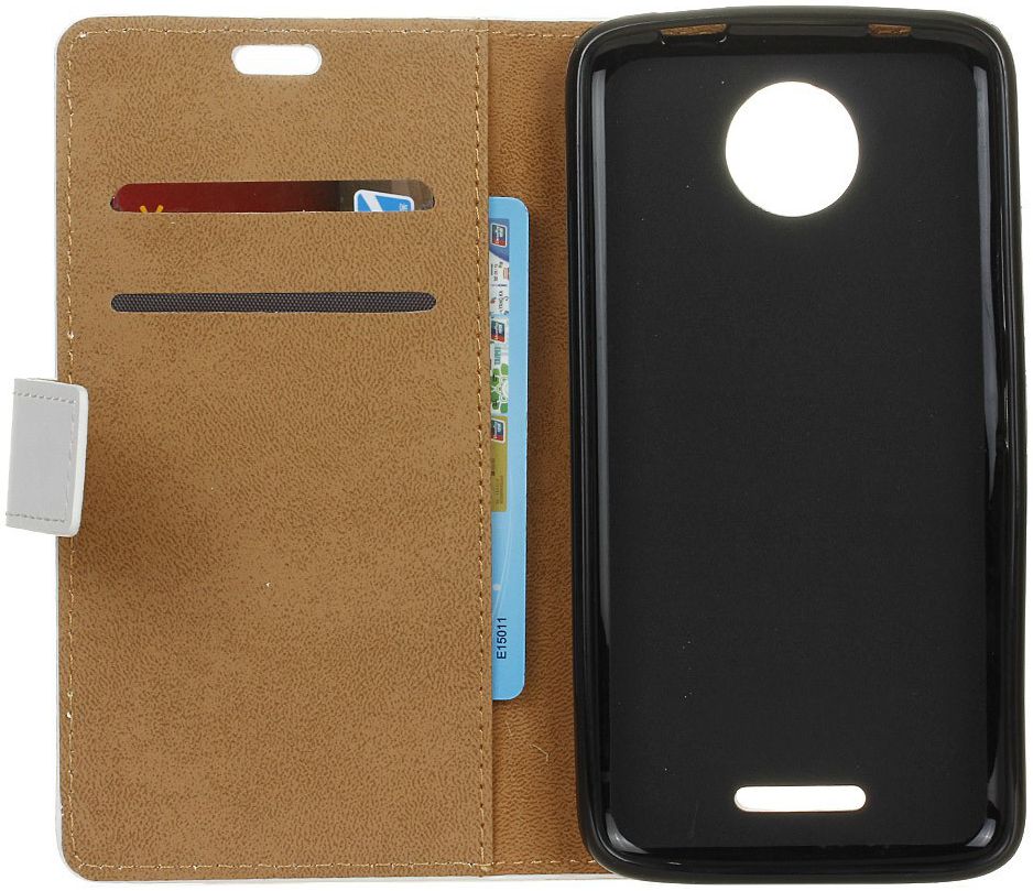 Motorola Moto C Plus Portemonnee Hoesje met Rode Boom Print afbeelding 3