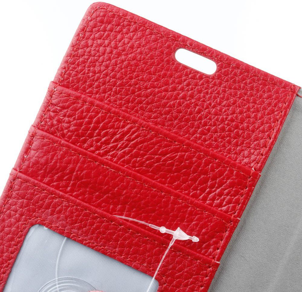 Echt Leren Motorola Moto Z2 Play Hoesje Rood afbeelding 5